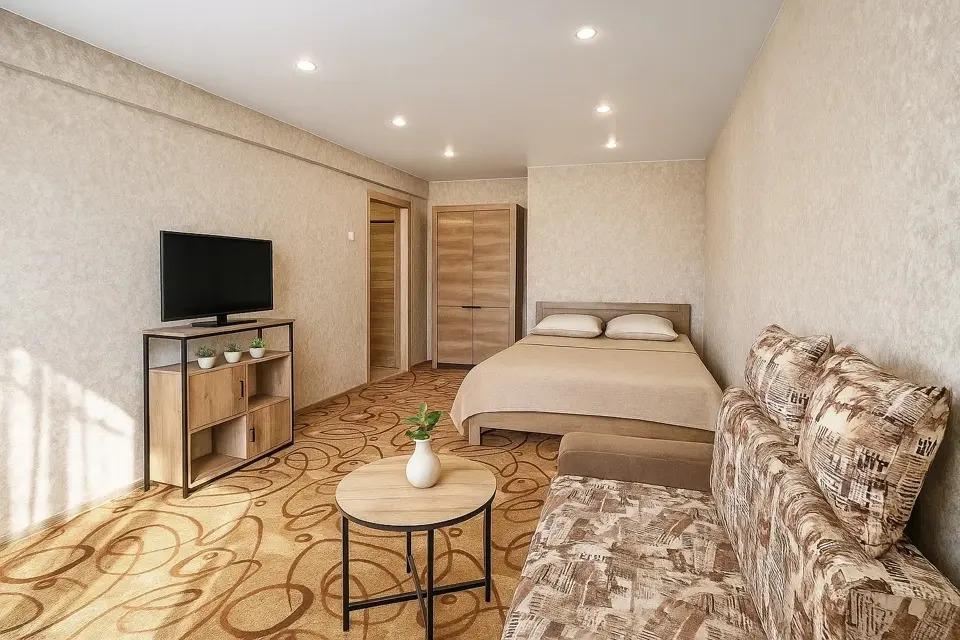 1-к апартаменты с евро ремонтом для 2 человек, рядом Воркутауголь - главное фото